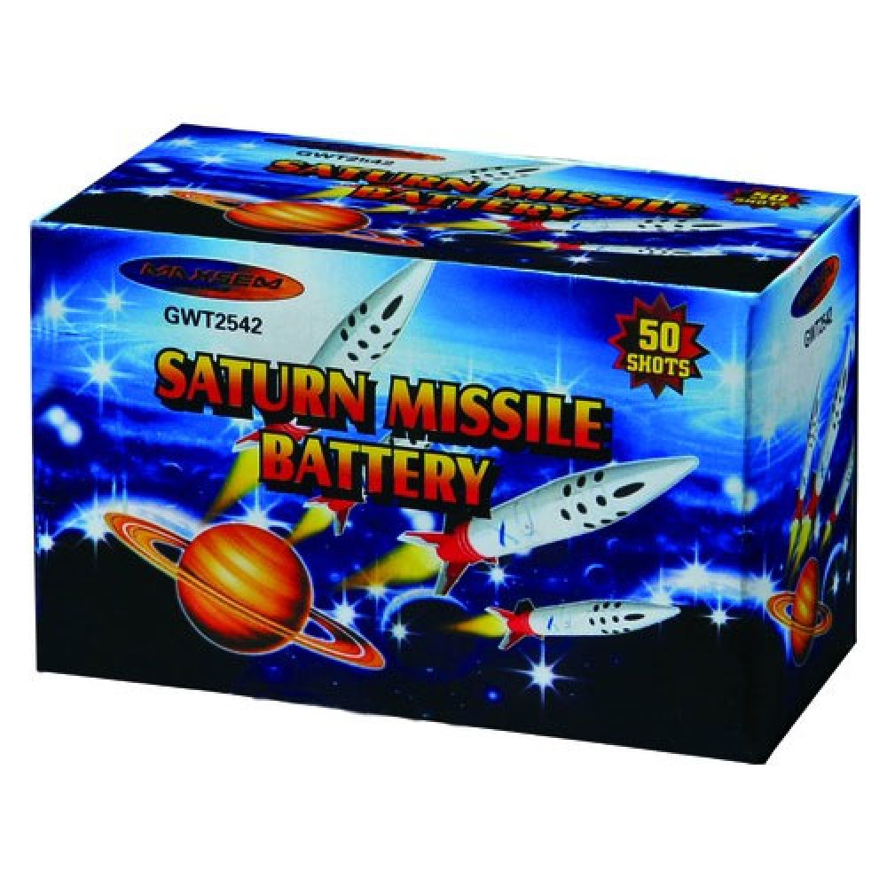 GWT2542 Салют со свистом на 50 выстрелов Saturn Missile Battery
