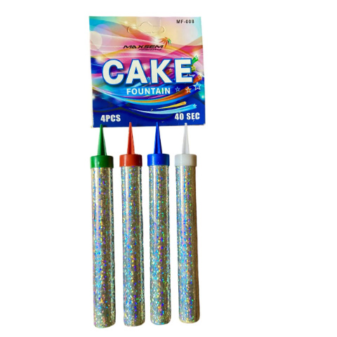 Феєрверки на торт MF-008 Тортові свічки (4 шт/уп.)