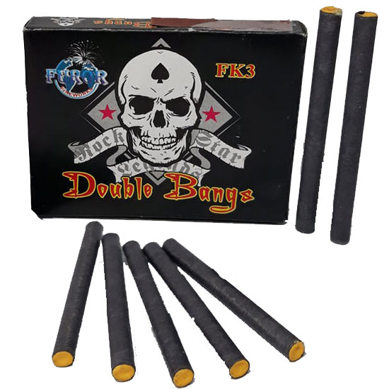FK3  Double Bangs на 2 взрыва Упаковка петард (20 шт/уп)