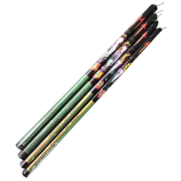 Упаковка римских свечей  RS-5 Roman Candle на 12 выстрелов калибром 12 мм (12-15м)  (ВНИМАНИЕ цена за  упаковку из 4шт)