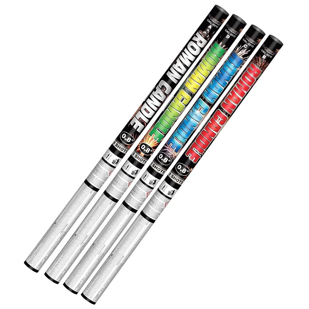 Упаковка римських свічок GWL-0010 Roman Candle на 8 пострілів калібром 20 мм (25-30м) мм (УВАГА ціна за  упаковку з 4шт)
