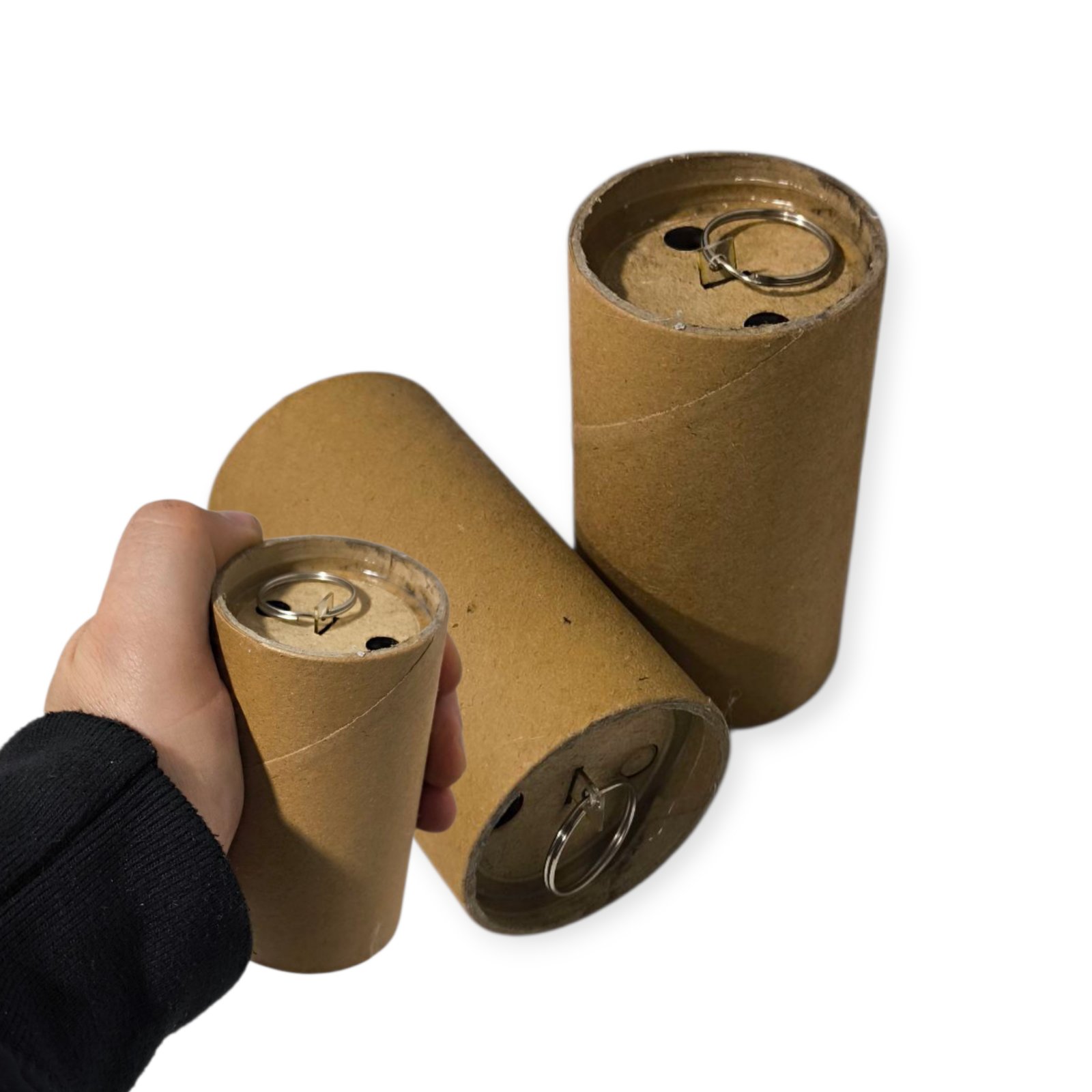 ДШ-M(чека) Дымовая шашка для военных учений, Средняя M с чекой Дымовая граната (1 шт/уп)