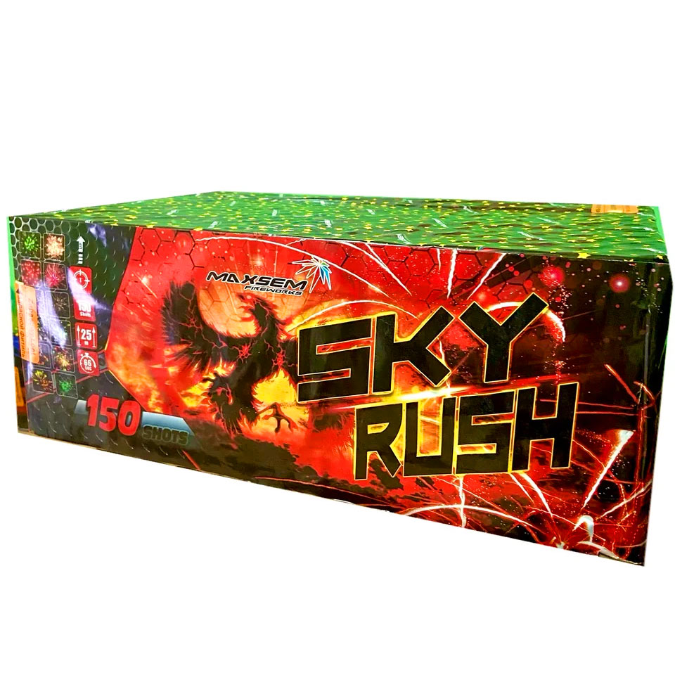 Феєрверк Sky rush MC142 на 150 пострілів купити салют