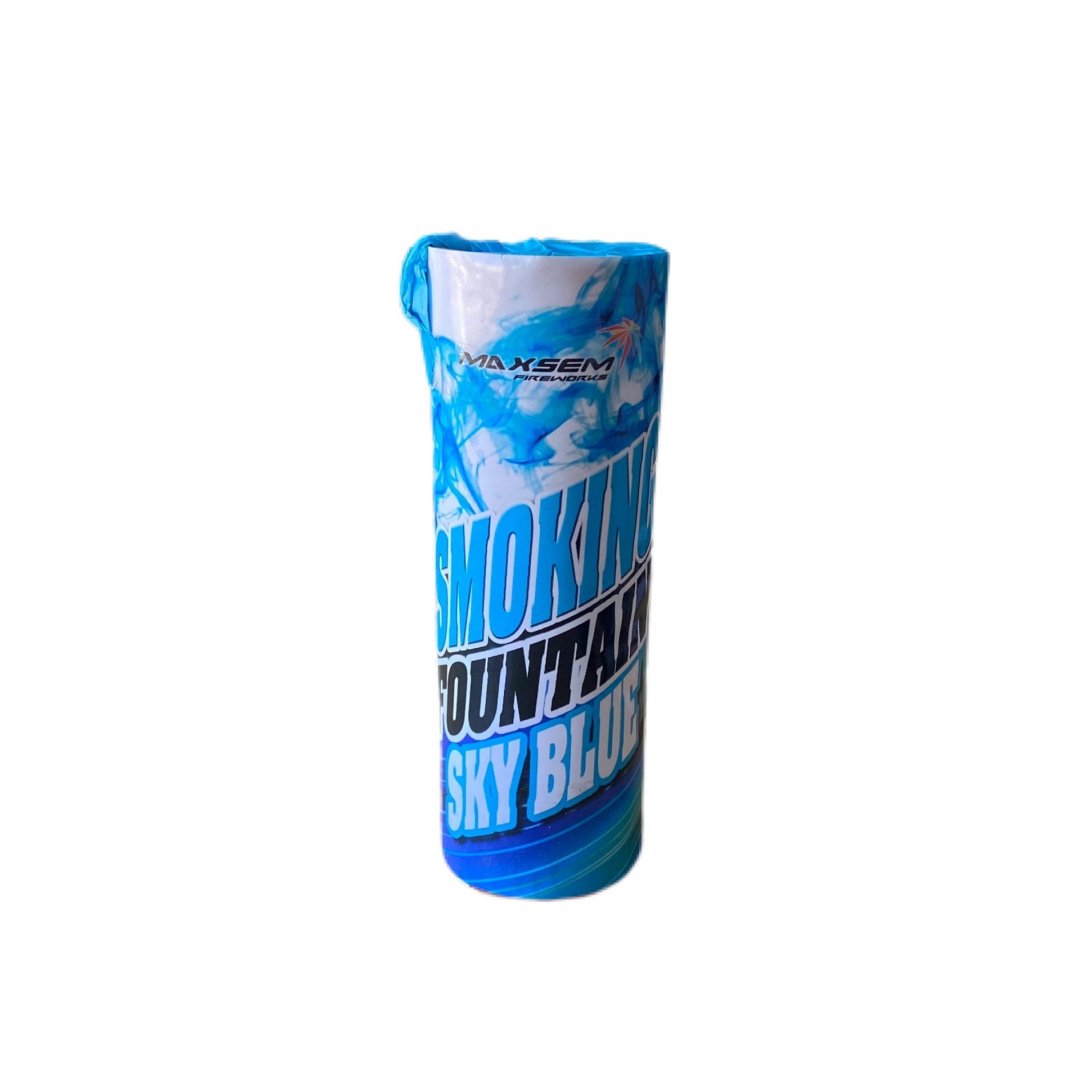 Цветной дым МА0509 Sky Blue синий, голубой Smoking Fontain, 30 сек, ТМ Maxsem